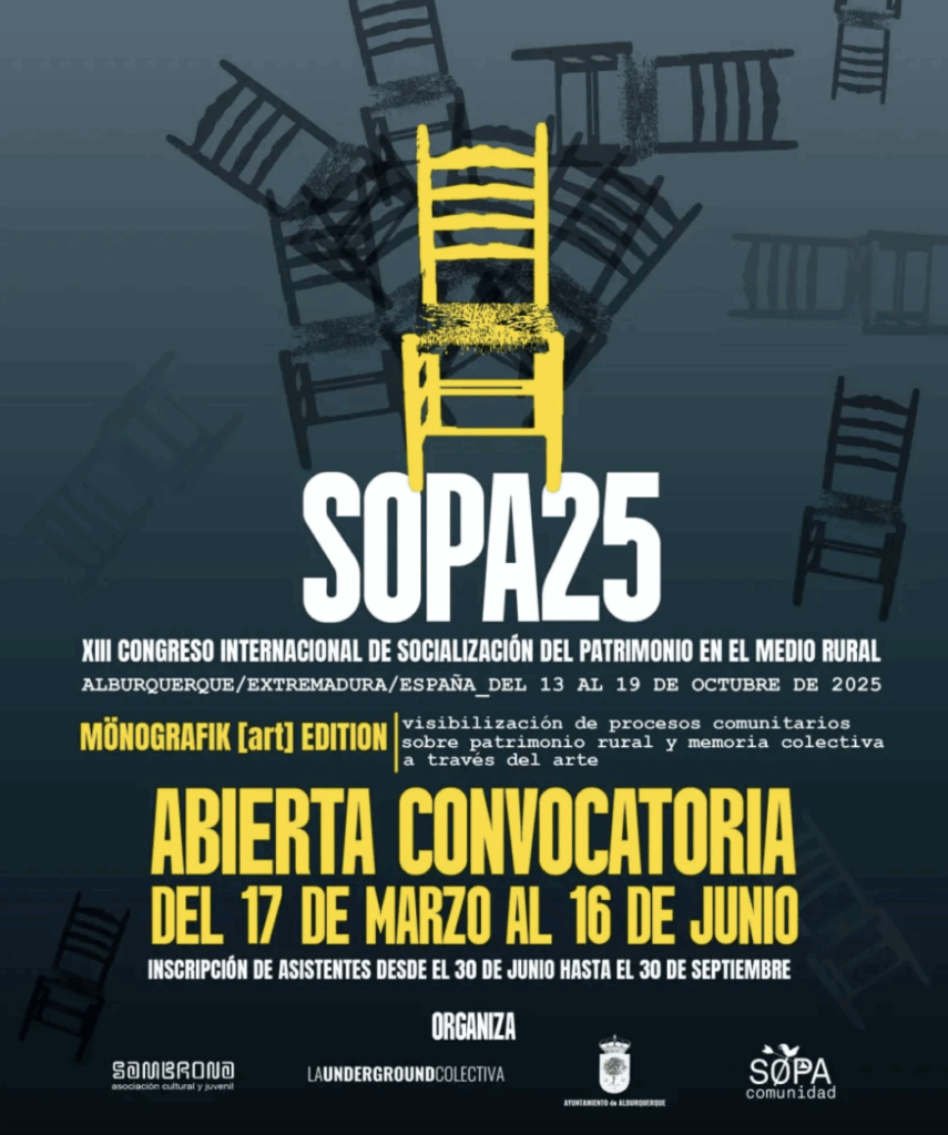 Recta final de Itinerancias, novedades en el club de lectura con formato online y presencial, y convocatoria abierta para el Congreso SOPA hasta el 16 de junio.